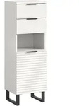 Ebuy24 Riff Badschrank 2 Schubladen 1 T&uuml;r 1 Fach wei&szlig;.
