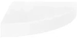 vidaXL Eck-Schweberegal Hochglanz-Wei&szlig; 25x25x3,8 cm MDF
