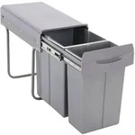 SVITA EMCombo30 Einbaum&uuml;lleimer 30L (10L+20L) 2 F&auml;cher Deckel M&uuml;lltrennsystem