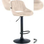 CLP Barhocker Milet Samt creme/schwarz