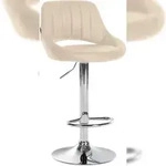CLP Barhocker Milet Kunstleder creme/chrom
