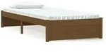 vidaXL Massivholzbett ohne Matratze Honigbraun 75x190 cm