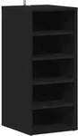 vidaXL Schuhschrank Schwarz 31,5x35x70 cm Holzwerkstoff