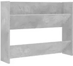 vidaXL Wand-Schuhschrank Betongrau 80x18x60 cm Holzwerkstoff