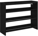 vidaXL Schuhregal Schwarz 80x25x62 cm Holzwerkstoff