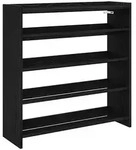 vidaXL Schuhregal Schwarz 80x25x81 cm Holzwerkstoff