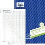 Avery Zweckform Kassenabrechnung, Recycling, A4, Blaupapier, 1. Blatt gelocht,...