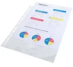 Exacompta Packung mit 100 Prospekth&uuml;llen glatt und gelocht aus PP 60&mu;, DIN A4
