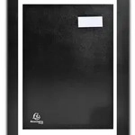 Exacompta 24241E Unterschriftenmappe Direktion, 24 F&auml;cher, 24x32cm - Schwarz