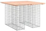 vidaXL Gartenbank aus Gabionen 100x102x72 cm Massivholz Douglasie