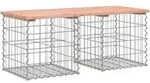 vidaXL Gartenbank aus Gabionen 103x44x42 cm Massivholz Douglasie