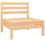 vidaXL Garten-Mittelsofa Kiefer Massivholz