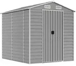 vidaXL Gartenhaus Hellgrau 191 x 215 x 198 cm Verzinkter Stahl