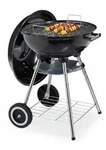 Relaxdays Kugelgrill mit Deckel, Ablage & Aschetopf, fahrbar, Garten & Camping, Grill