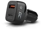In-Car Charger USB-C Power Delivery + USB Auto-Ladeger&auml;t (mit 2 beleuchtete