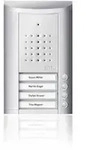 Ritto Entravox T&uuml;rstation Audio, 4 WE, silber eloxiert, 4 Klingeltasten, 4