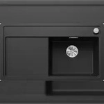 BLANCO GmbH + Co KG BLANCO ZENAR 5 S-F Einbausp&uuml;le SILGRANIT schwarz ab 50 cm