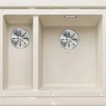 BLANCO GmbH + Co KG BLANCO SUBLINE 340/160-U Einbausp&uuml;le SILGRANIT softwei&szlig; ab 60