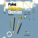 Clairefontaine PaintON Denim, Block A2, kopfseitig geleimt, 15 Blatt, 250g,