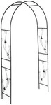 Relaxdays Rosenbogen Metall, Torbogen Garten, HxBxT: 227 x 114 x 37 cm, stabiler
