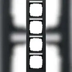 Gira Abdeckrahmen 4f. sw 111409