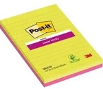 Post-it Haftnotizen 203 x 127 mm Farbig sortiert Rechteckig Liniert 2 St&uuml;ck &agrave; 45