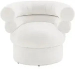 SalesFever Polstersessel | mit Drehfunktion | Bezug Boucl&eacute;stoff | B 86,4 x T...