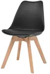vidaXL Esszimmerst&uuml;hle 2 Stk. Schwarz Kunstleder