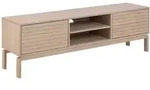 Ebuy24 Linley TV Tisch 2 T&uuml;ren, 2 Ablagen Eichenfurnier.