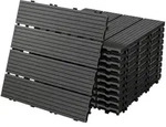 ECD Germany &ndash; WPC Terrassenfliesen &ndash; 30x30 cm 22 Stk.=2m2 Anthrazit |...