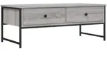 vidaXL Couchtisch Grau Sonoma 101x49x39,5 cm Holzwerkstoff
