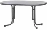 SIEGER 252/ Boulevard-Klapptisch, 140x90x72 cm, eisengrau