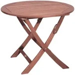 Tisch STOCKHOLM, rund, klappbar, &Oslash;90cm Eukalyptus 100%