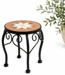 DanDiBo Blumenst&auml;nder Mosaik Rund 12014 S Pflanzenst&auml;nder f&uuml;r Drau&szlig;en 21 cm