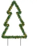 vidaXL Weihnachtsbaum mit Erdspie&szlig;en und 80 LEDs 60 cm