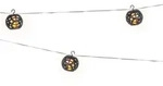 MARELIDA LED Solar Lichterkette Feuerball Flammeneffekt 8 Leuchtkugeln 2,1m...