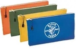 KLEIN TOOLS 5140 Stoff-Rei&szlig;verschlusstasche, Canvas, Oliv/Orange/Blau/Gelb,...