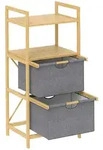 HOMCOM - W&auml;schekorb - 44L x 34B x 96H cm - natur