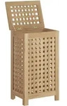 vidaXL W&auml;schebeh&auml;lter 35x25x60 cm Massivholz Teak
