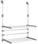 vidaXL W&auml;schetrockner f&uuml;r Balkon 54x25x42 cm Aluminium