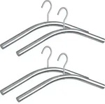 WENKO Kleiderb&uuml;gel Mod. Dry 4er Set Edelstahl, rostfrei