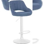 CLP Barhocker Milet Stoff blau/wei&szlig;
