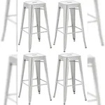 CLP 4er Set Barhocker Joshua silber