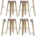 CLP 4er Set Barhocker Joshua gold
