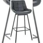 CLP Barhocker Weston Schwenkbar grau/Kunstleder