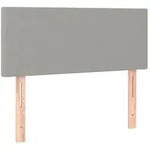 vidaXL Kopfteil Hellgrau 90x5x78/88 cm Stoff
