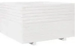 vidaXL Pflanzk&uuml;bel Wei&szlig; 80x80x49,5 cm Massivholz Kiefer