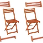 Merxx Porto Klappstuhl Set 2tlg., 2 Klappst&uuml;hle, Eukalyptus