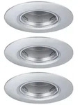 Paulmann Einbauleuchte 3er-Pack starr rund 90mm GU10 max. 3x10W 230V dimmbar 