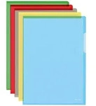 Bene Klarsichth&uuml;lle DIN A4 Farbig sortiert PVC (Polyvinylchlorid) 150 Mikron 100